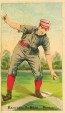 1887 Buchner Gold Coin (N284) #NNO - Charlie Bastian - Philadelphia Quakers