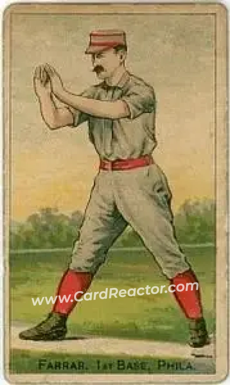 1887 Buchner Gold Coin (N284) #NNO - Sid Farrar - Philadelphia Quakers - Front