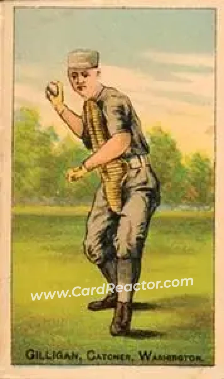 1887 Buchner Gold Coin (N284) #NNO - Barney Gilligan - Washington Nationals - Front