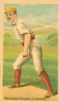 1887 Buchner Gold Coin (N284) #NNO - Ted Kennedy - Lacrosse Freezers