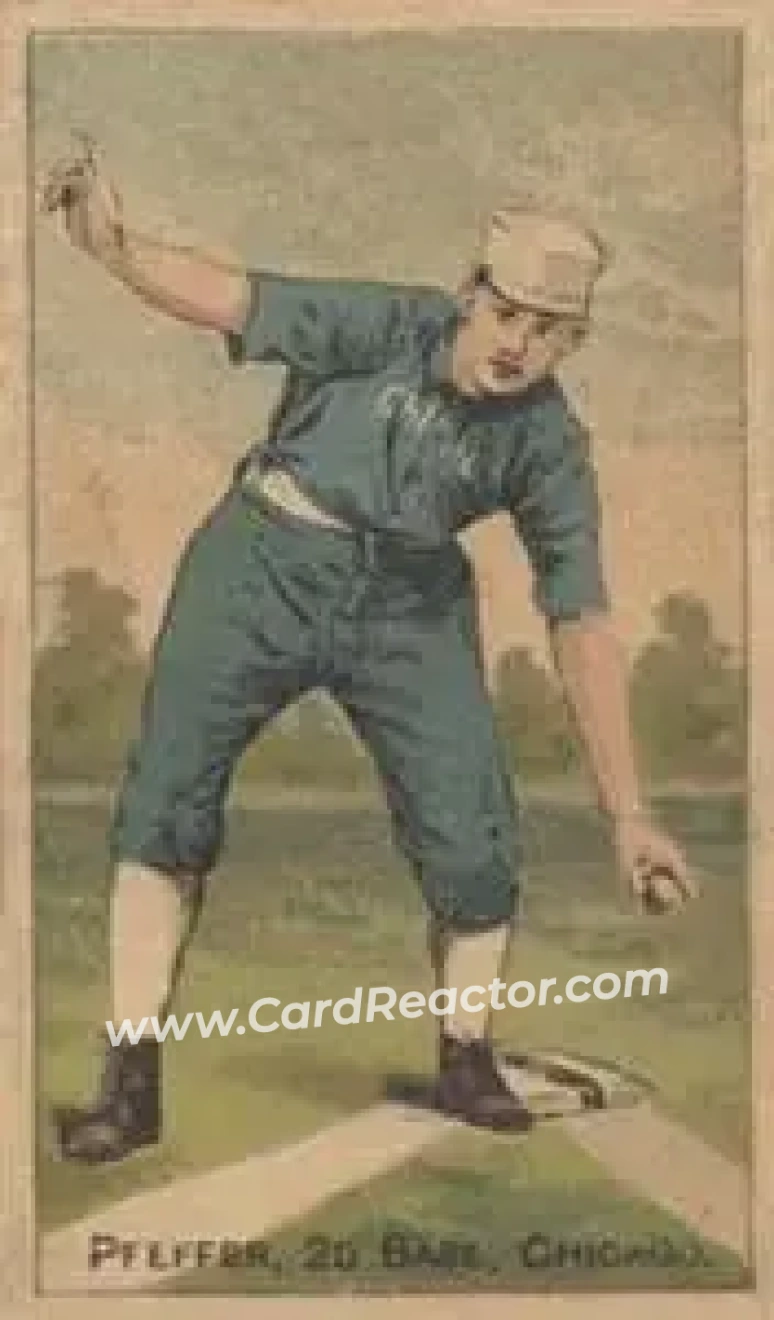 1887 Buchner Gold Coin (N284) #NNO - Fred Pfeffer - Chicago White Stockings - Front