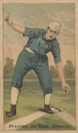 1887 Buchner Gold Coin (N284) #NNO - Fred Pfeffer - Chicago White Stockings