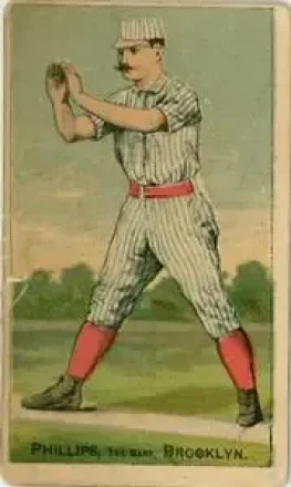 1887 Buchner Gold Coin (N284) #NNO - Bill Phillips - Brooklyn Bridegrooms