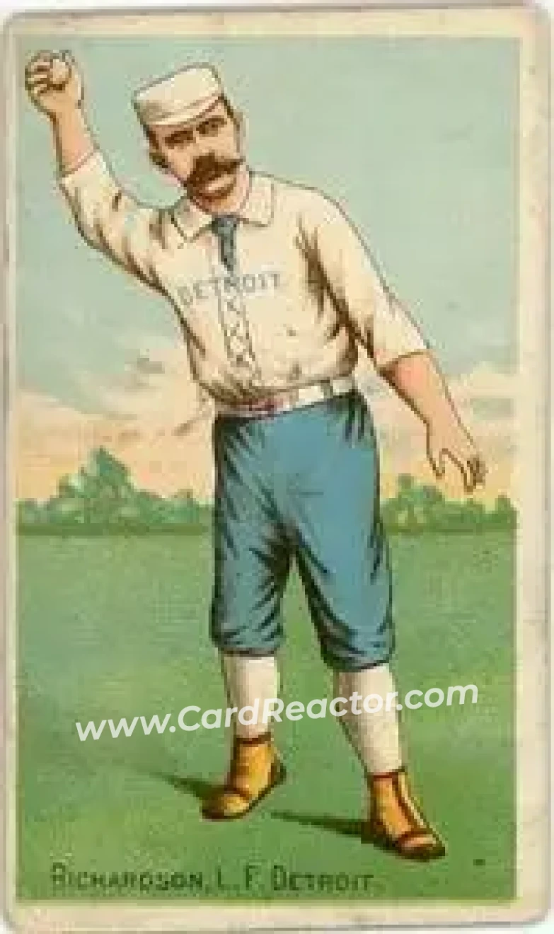 1887 Buchner Gold Coin (N284) #NNO - Hardy Richardson - Detroit Wolverines - Front 1887 Buchner Gold Coin (N284) #NNO - Hardy Richardson - Detroit Wolverines - Front