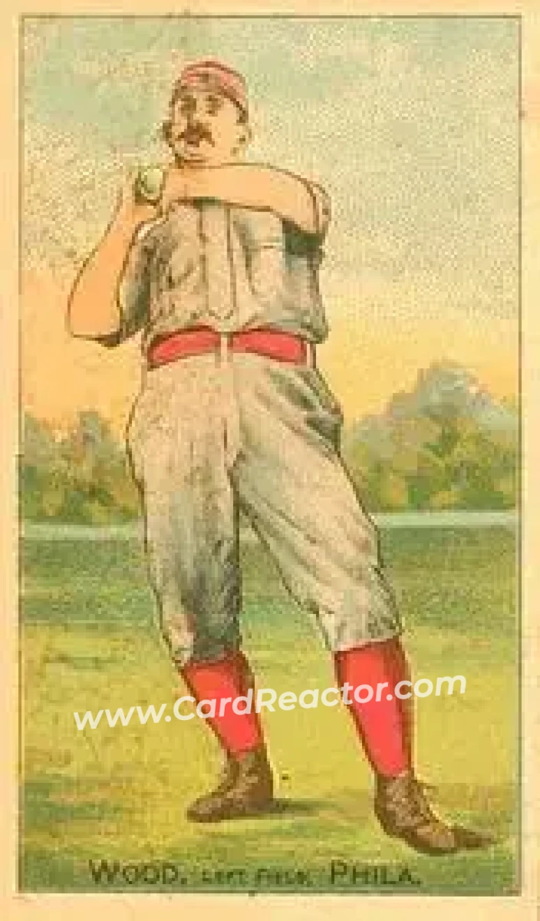 1887 Buchner Gold Coin (N284) #NNO - George Wood - Philadelphia Quakers - Front 1887 Buchner Gold Coin (N284) #NNO - George Wood - Philadelphia Quakers - Front