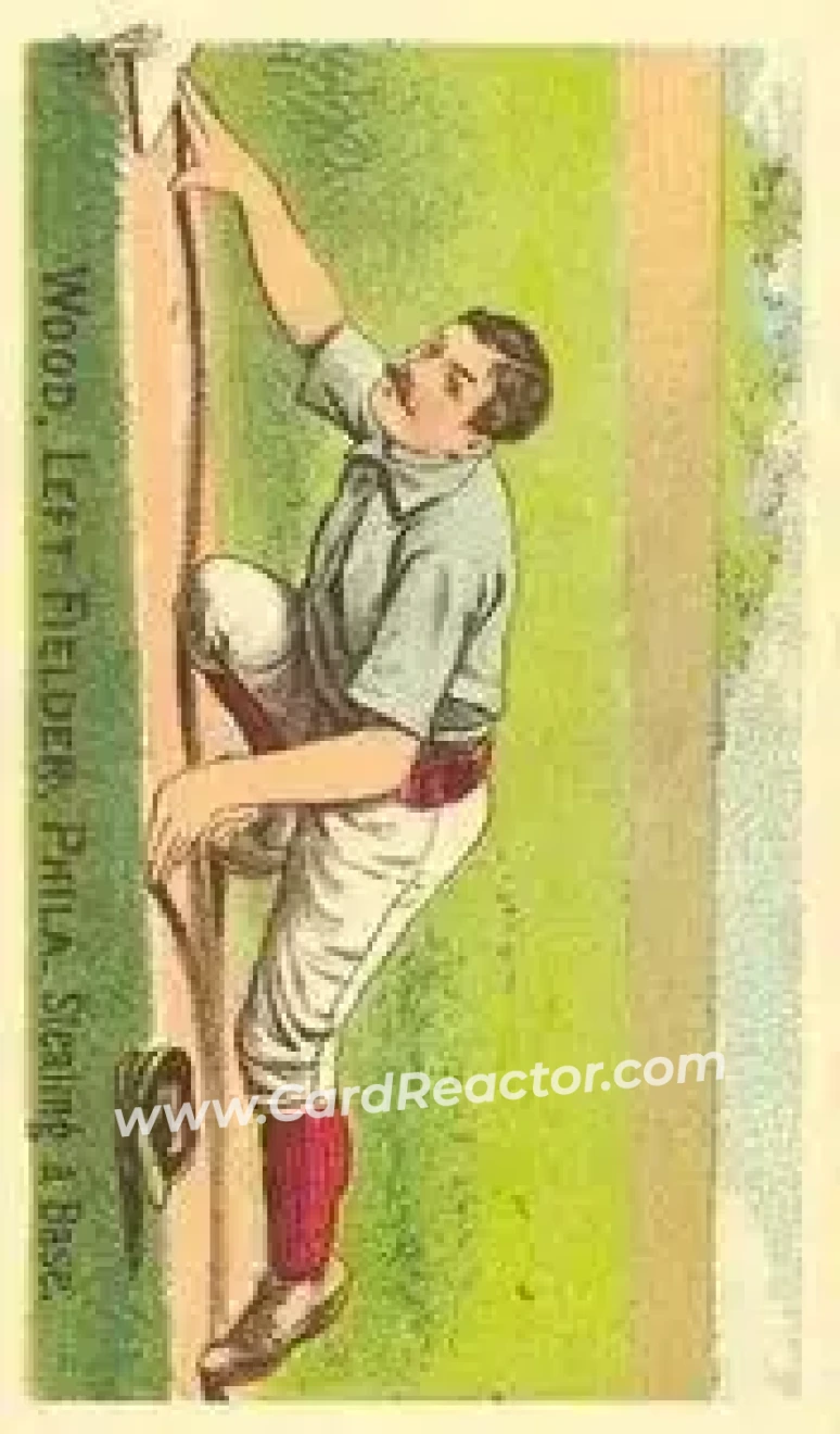 1887 Buchner Gold Coin (N284) #NNO - George Wood - Philadelphia Quakers - Front 1887 Buchner Gold Coin (N284) #NNO - George Wood - Philadelphia Quakers - Front