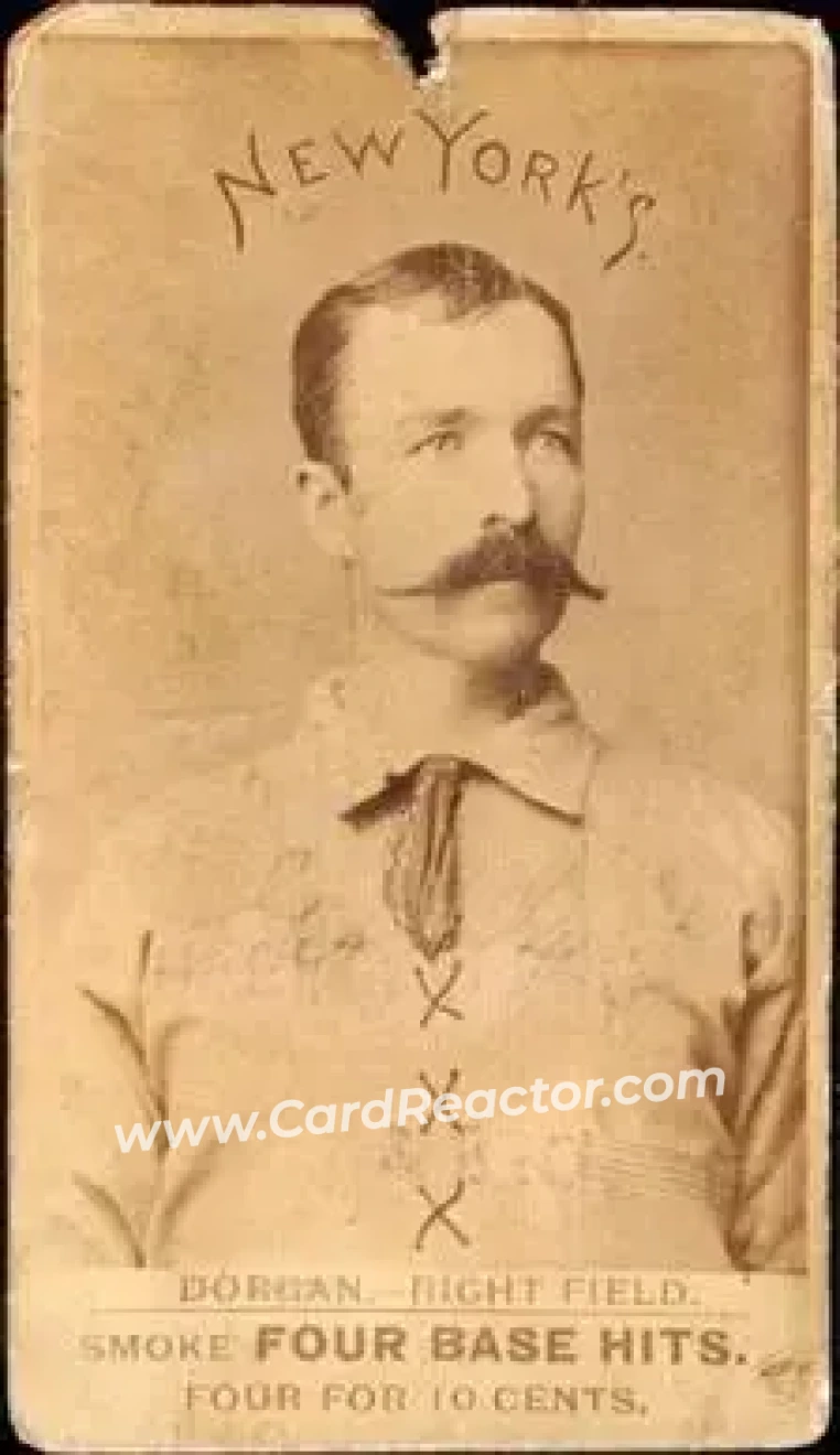 1887 Four Base Hits #NNO - Mike Dorgan - New York Giants - Front
