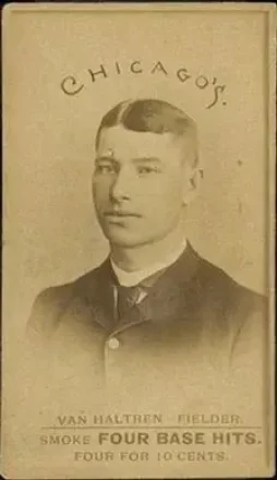 1887 Four Base Hits #NNO - Rip Van Haltren - Chicago White Stockings