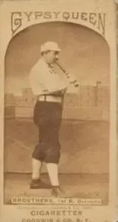 1887 Gypsy Queen (N175) #NNO - Dan Brouthers - Detroit Wolverines
