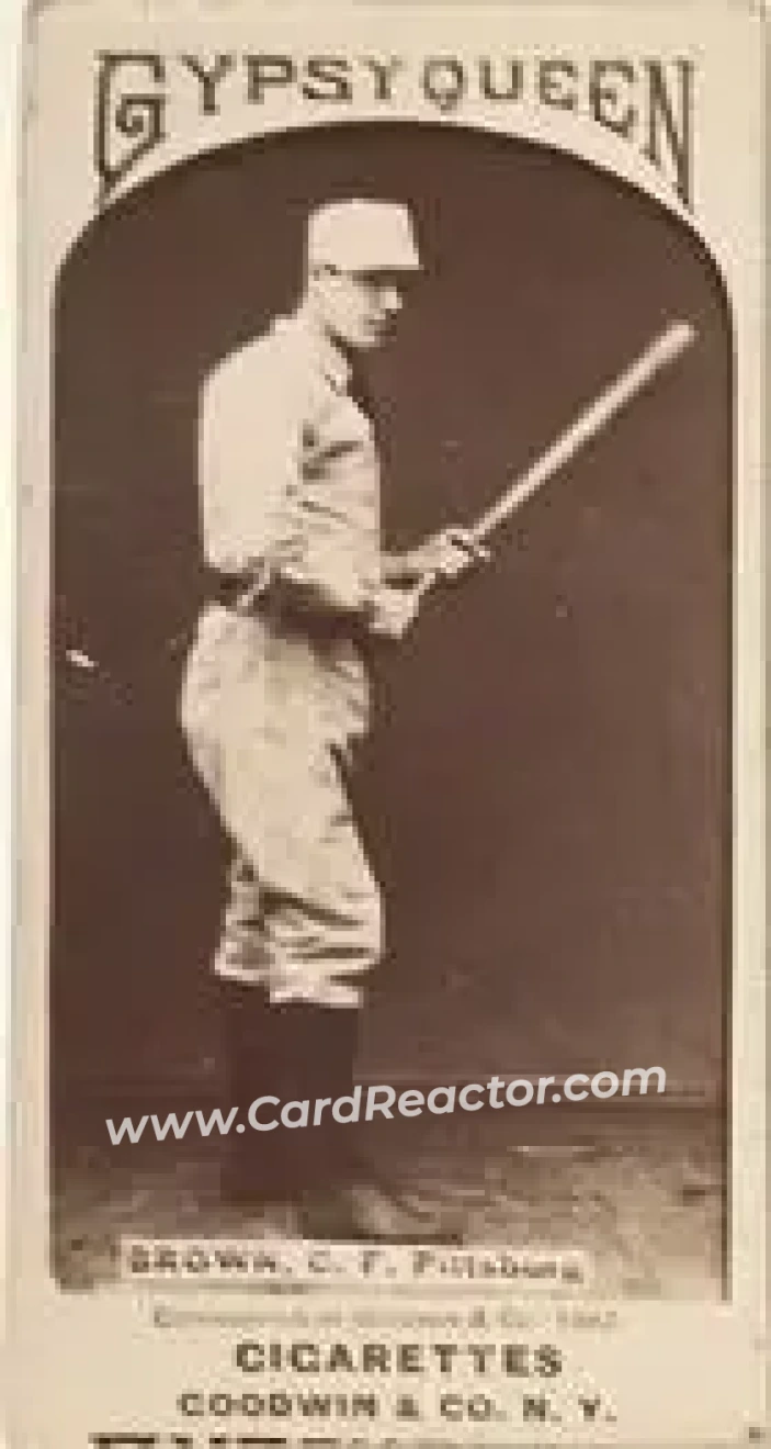 1887 Gypsy Queen (N175) #NNO - Tom Brown - Pittsburgh Alleghenys - Front