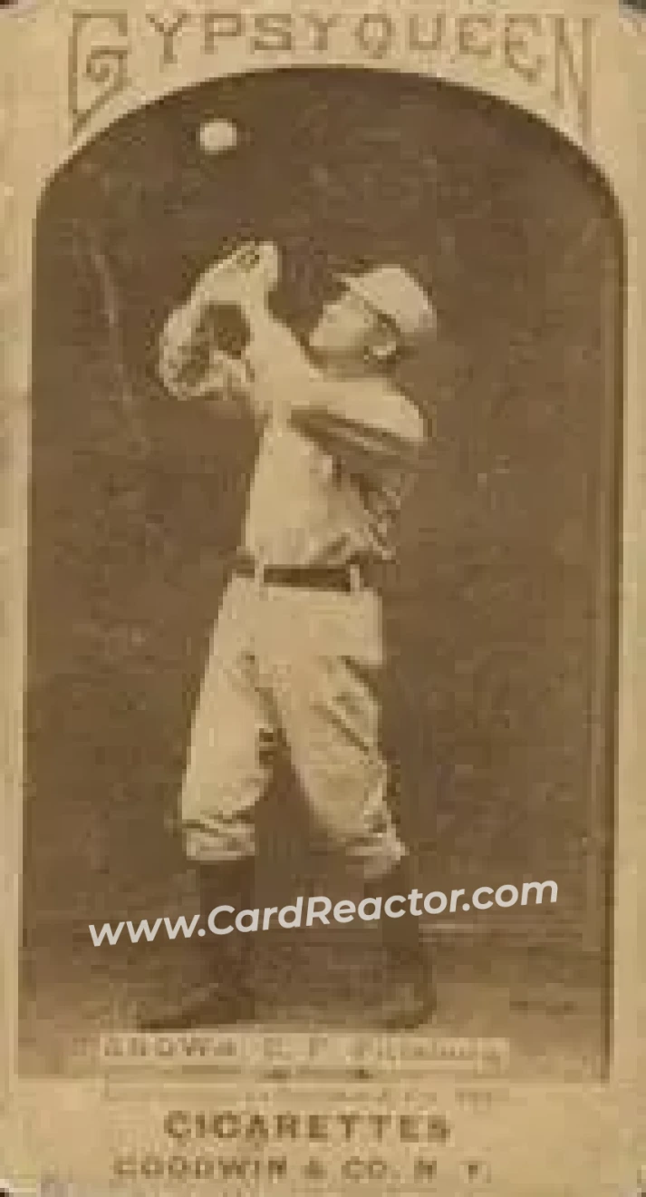 1887 Gypsy Queen (N175) #NNO - Tom Brown - Pittsburgh Alleghenys - Front
