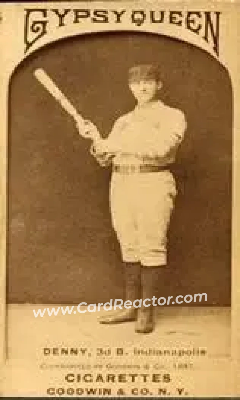 1887 Gypsy Queen (N175) #NNO - Jerry Denny - Indianapolis Hoosiers - Front