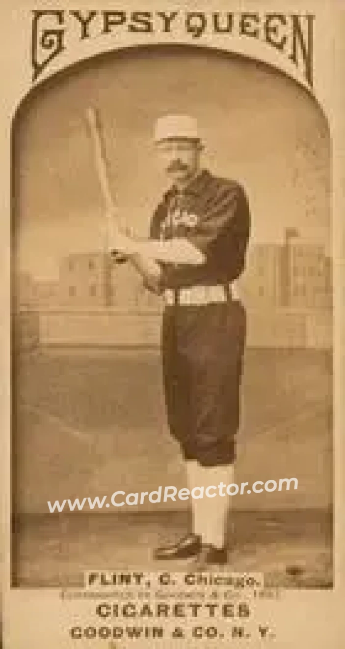 1887 Gypsy Queen (N175) #NNO - Silver Flint - Chicago White Stockings - Front