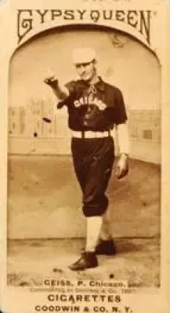 1887 Gypsy Queen (N175) #NNO - Emil Geiss - Chicago White Stockings
