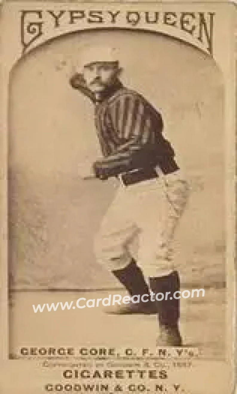 1887 Gypsy Queen (N175) #NNO - George Gore - New York Giants - Front