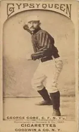 1887 Gypsy Queen (N175) #NNO - George Gore - New York Giants