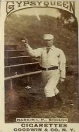 1887 Gypsy Queen (N175) #NNO - John Harkins - Brooklyn Bridegrooms