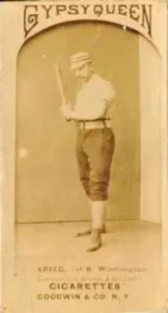 1887 Gypsy Queen (N175) #NNO - Bill Krieg - Washington Nationals