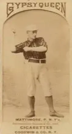 1887 Gypsy Queen (N175) #NNO - Mike Mattimore - New York Giants