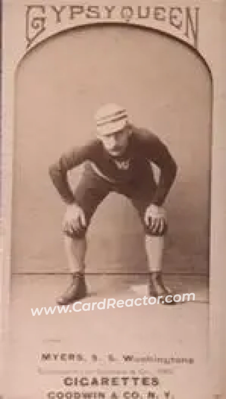 1887 Gypsy Queen (N175) #NNO - Al Myers - Washington Nationals - Front 1887 Gypsy Queen (N175) #NNO - Al Myers - Washington Nationals - Front