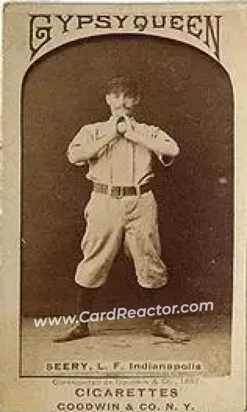 1887 Gypsy Queen (N175) #NNO - Emmett Seery - Indianapolis Hoosiers - Front