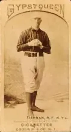 1887 Gypsy Queen (N175) #NNO - Mike Tiernan - New York Giants