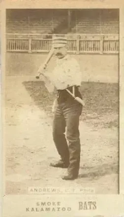 1887 Kalamazoo Bats (N690) #NNO - Ed Andrews - Philadelphia Quakers