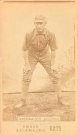 1887 Kalamazoo Bats (N690) #NNO - Louis Bierbauer - Philadelphia Athletics