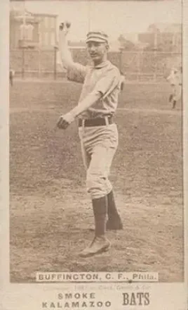 1887 Kalamazoo Bats (N690) #NNO - Charlie Buffinton - Philadelphia Quakers 1887 Kalamazoo Bats (N690) #NNO - Charlie Buffinton - Philadelphia Quakers
