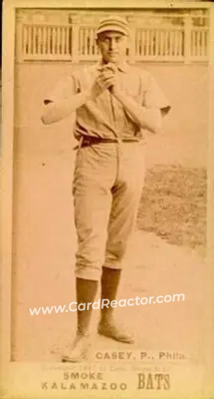 1887 Kalamazoo Bats (N690) #NNO - Dan Casey - Philadelphia Quakers - Front