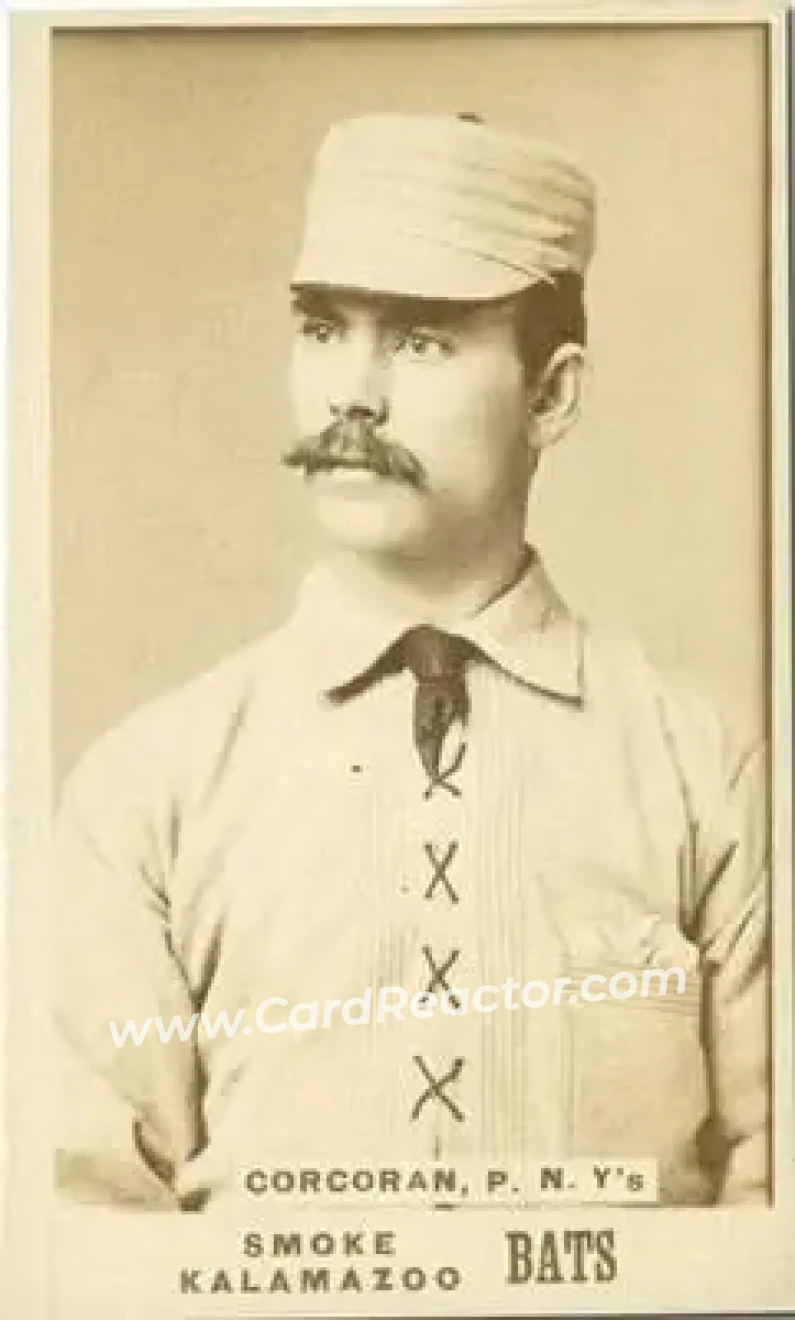 1887 Kalamazoo Bats (N690) #NNO - Larry Corcoran - New York Giants - Front