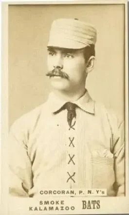 1887 Kalamazoo Bats (N690) #NNO - Larry Corcoran - New York Giants