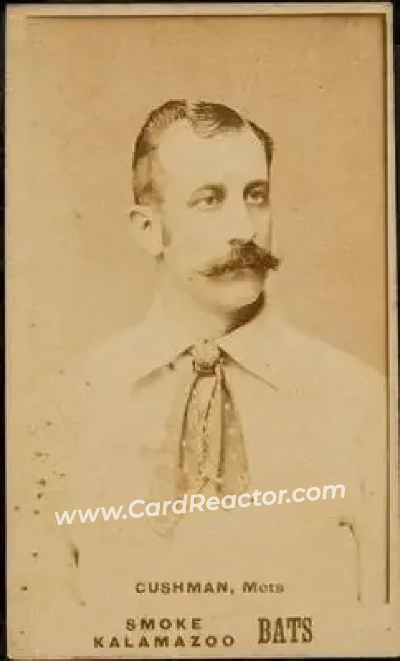 1887 Kalamazoo Bats (N690) #NNO - Ed Cushman - New York Metropolitans - Front