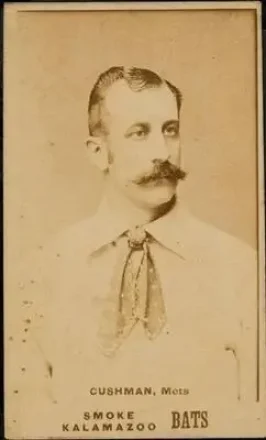 1887 Kalamazoo Bats (N690) #NNO - Ed Cushman - New York Metropolitans