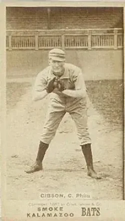 1887 Kalamazoo Bats (N690) #NNO - Leighton Gibson - Philadelphia Athletics