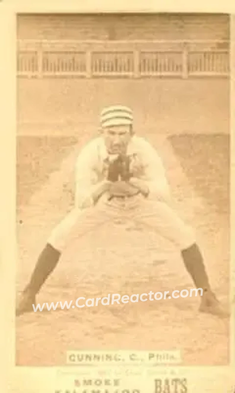 1887 Kalamazoo Bats (N690) #NNO - Tom Gunning - Philadelphia Quakers - Front