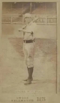 1887 Kalamazoo Bats (N690) #NNO - Denny Lyons - Philadelphia Athletics