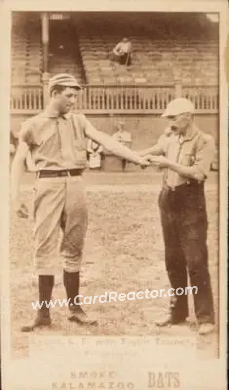 1887 Kalamazoo Bats (N690) #NNO - Card #NNO - Philadelphia Athletics - Front 1887 Kalamazoo Bats (N690) #NNO - Card #NNO - Philadelphia Athletics - Front