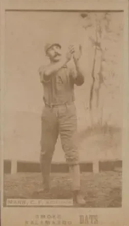 1887 Kalamazoo Bats (N690) #NNO - Fred Mann - Philadelphia Athletics