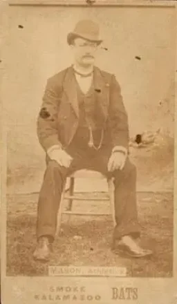 1887 Kalamazoo Bats (N690) #NNO - Charlie Mason - Philadelphia Athletics