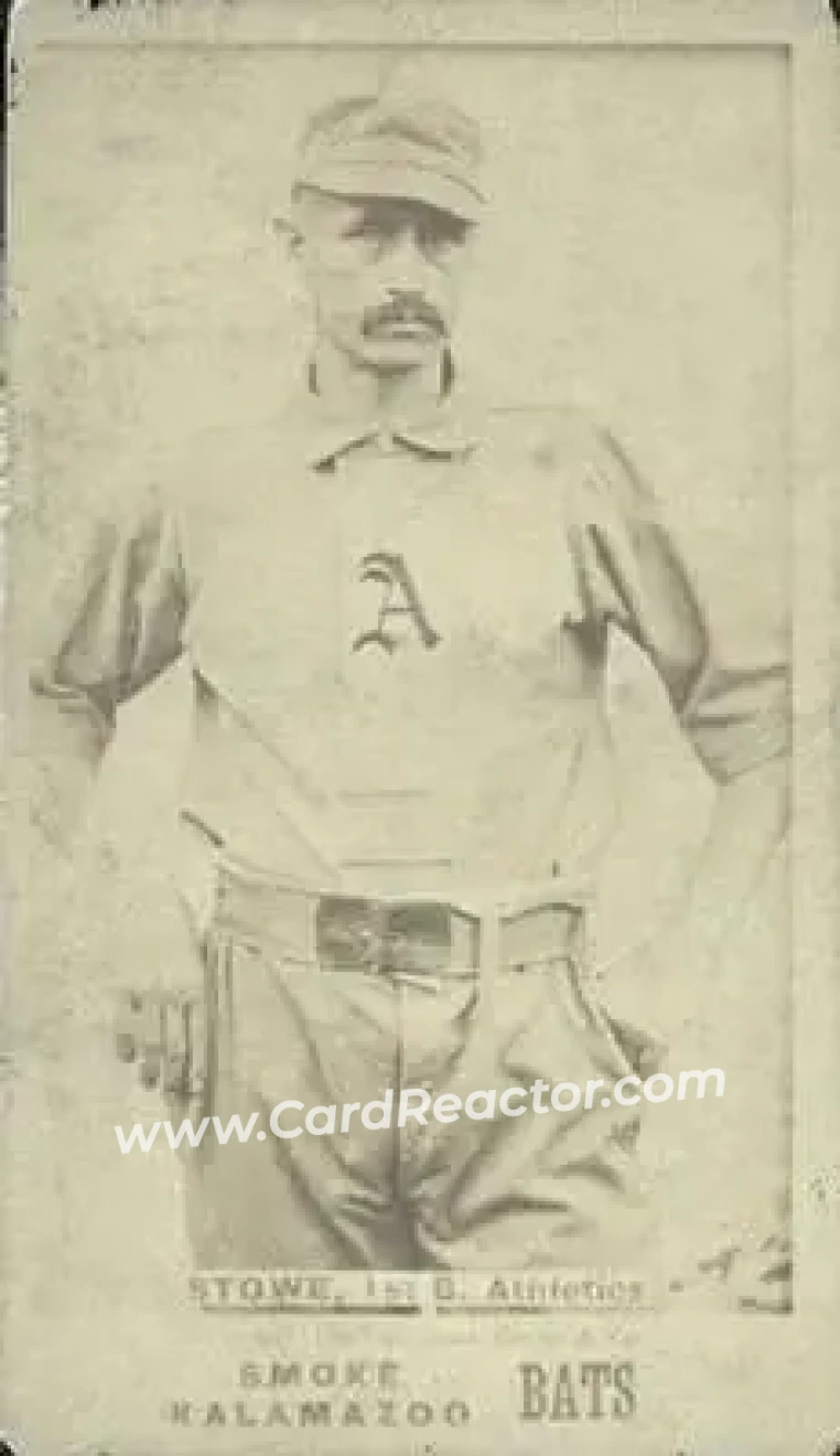 1887 Kalamazoo Bats (N690) #NNO - Harry Stovey - Philadelphia Athletics - Front