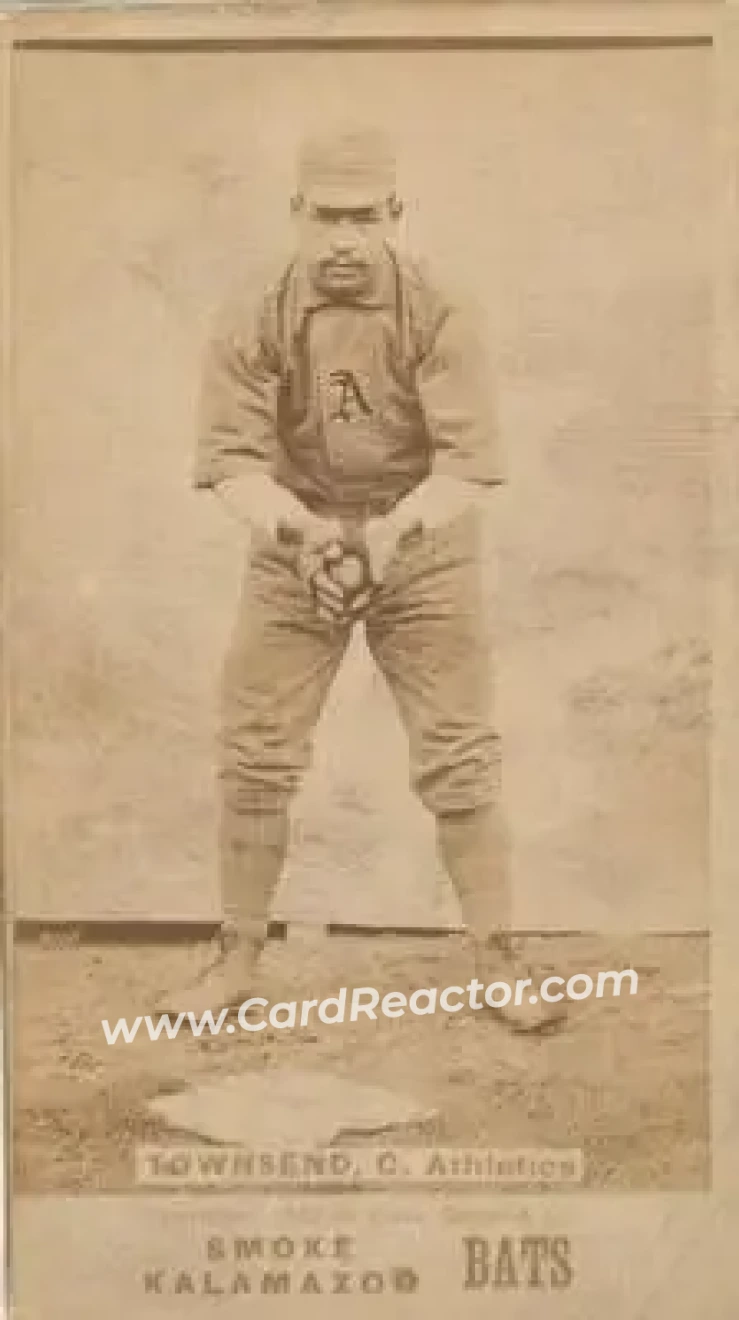 1887 Kalamazoo Bats (N690) #NNO - George Townsend - Philadelphia Athletics - Front