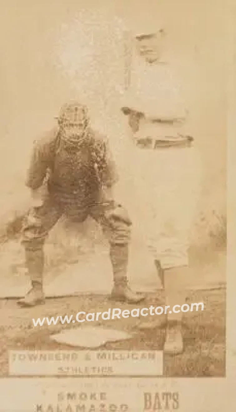 1887 Kalamazoo Bats (N690) #NNO - Card #NNO - Philadelphia Athletics - Front