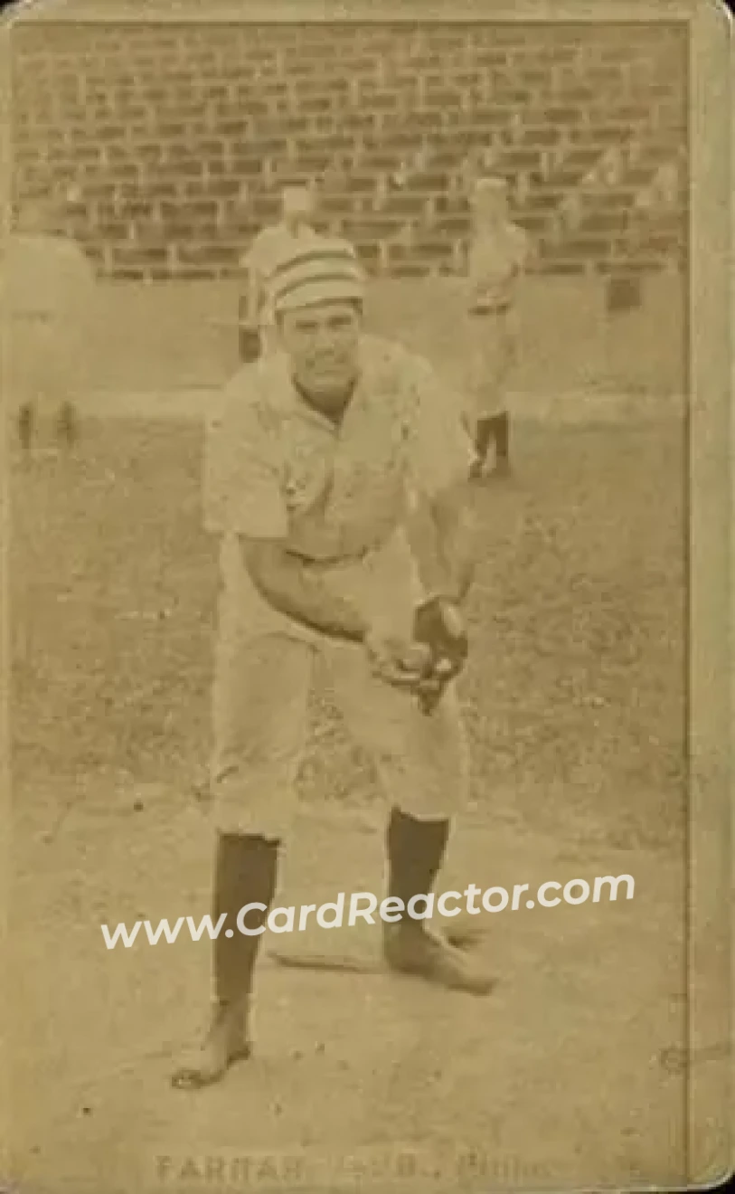 1887 Kalamazoo Bats Cabinets (N690-1) #NNO - Sid Farrar - Philadelphia Quakers - Front