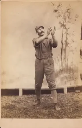 1887 Kalamazoo Bats Cabinets (N690-1) #NNO - Fred Mann - Philadelphia Athletics