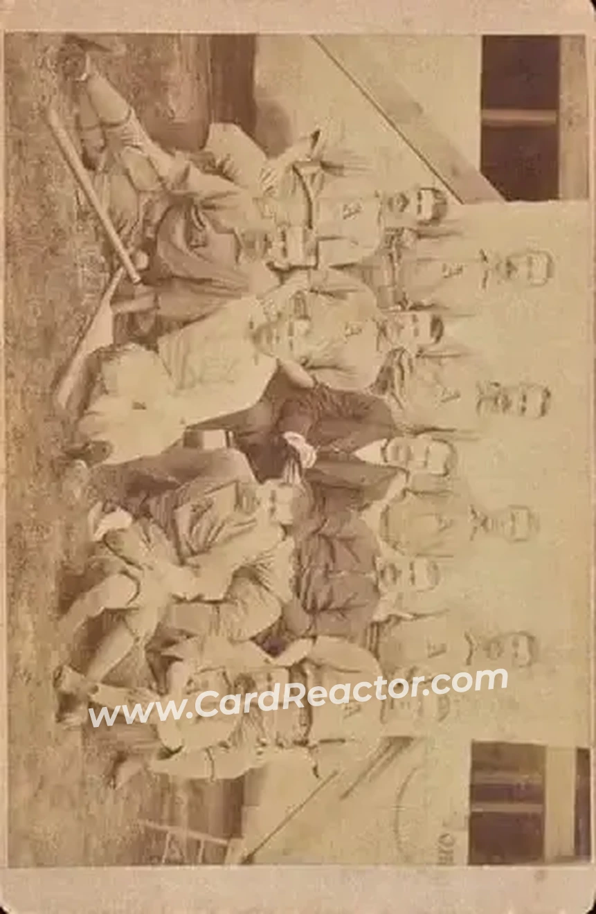 1887 Kalamazoo Bats Cabinets (N690-1) #NNO - Card #NNO - Philadelphia Athletics - Front