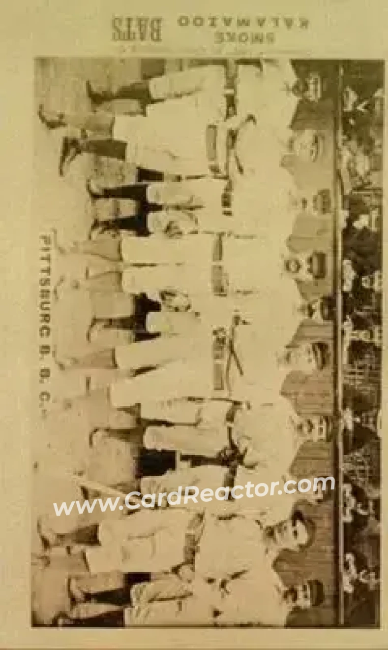 1887 Kalamazoo Bats Team (N693) #NNO - Card #NNO - Pittsburgh Alleghenys - Front