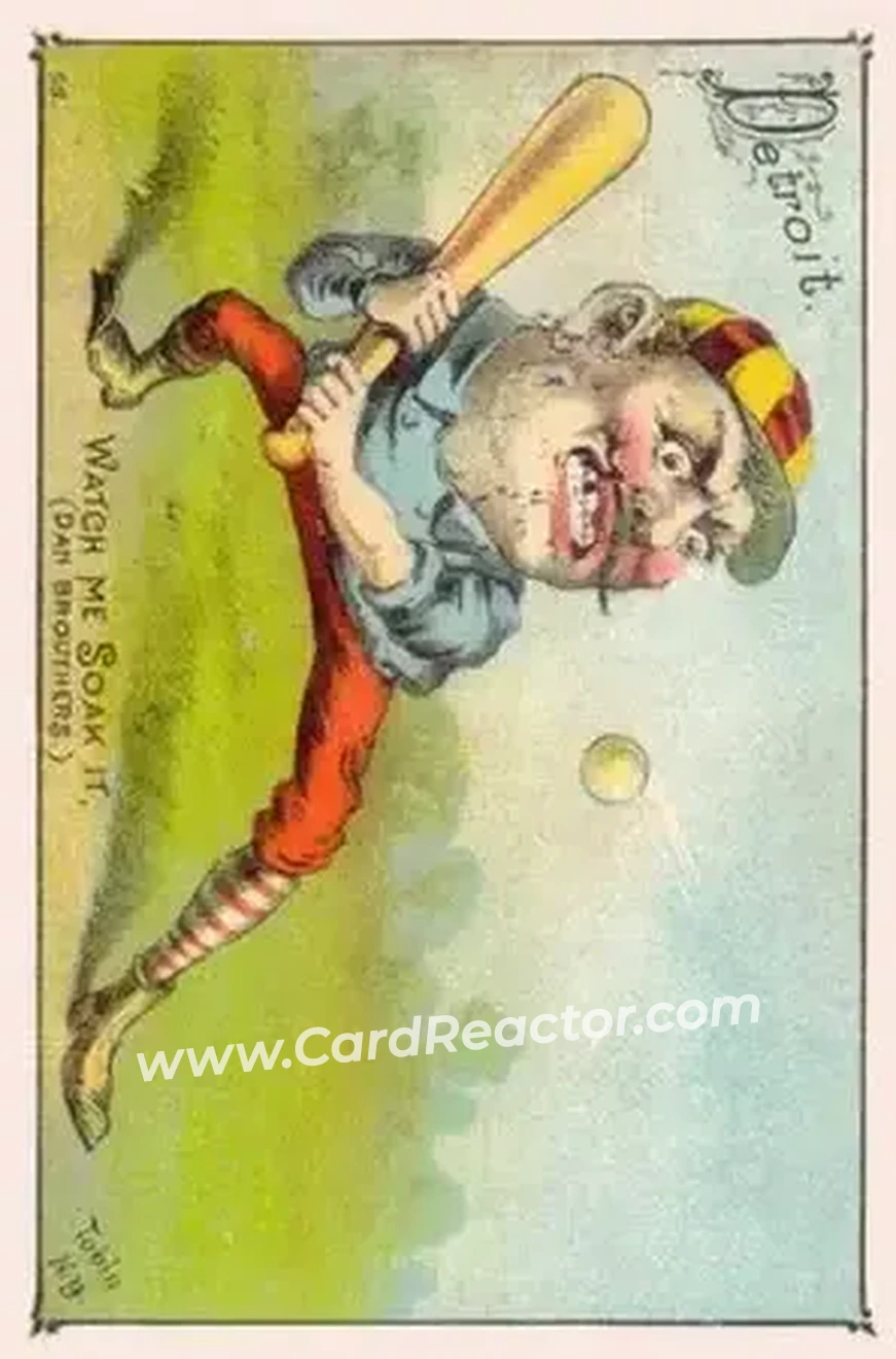 1887 Tobin Lithograph Colors (H804-21) #NNO - Dan Brouthers - Detroit Wolverines