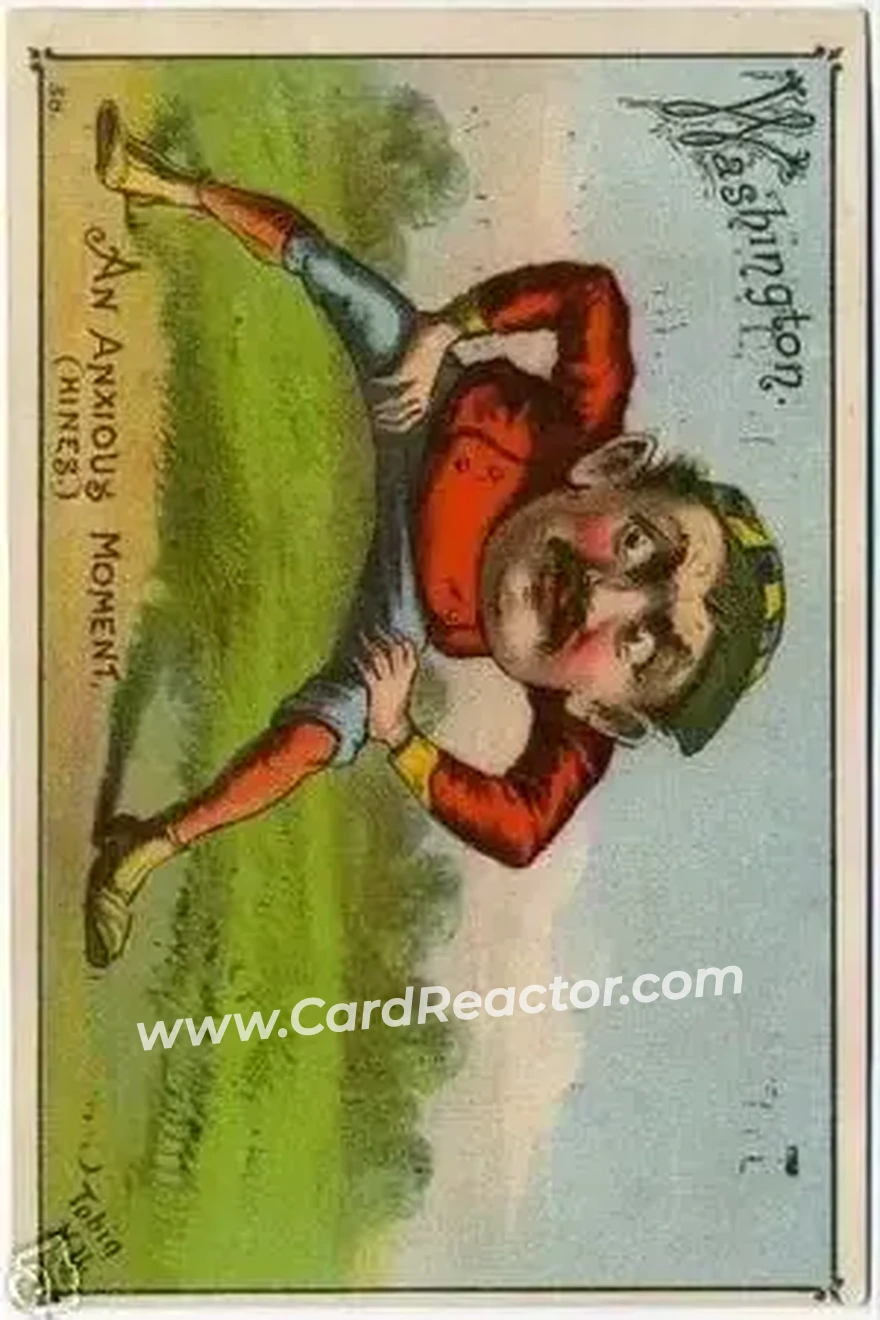 1887 Tobin Lithograph Colors (H804-21) #NNO - Paul Hines - Washington Nationals - Front