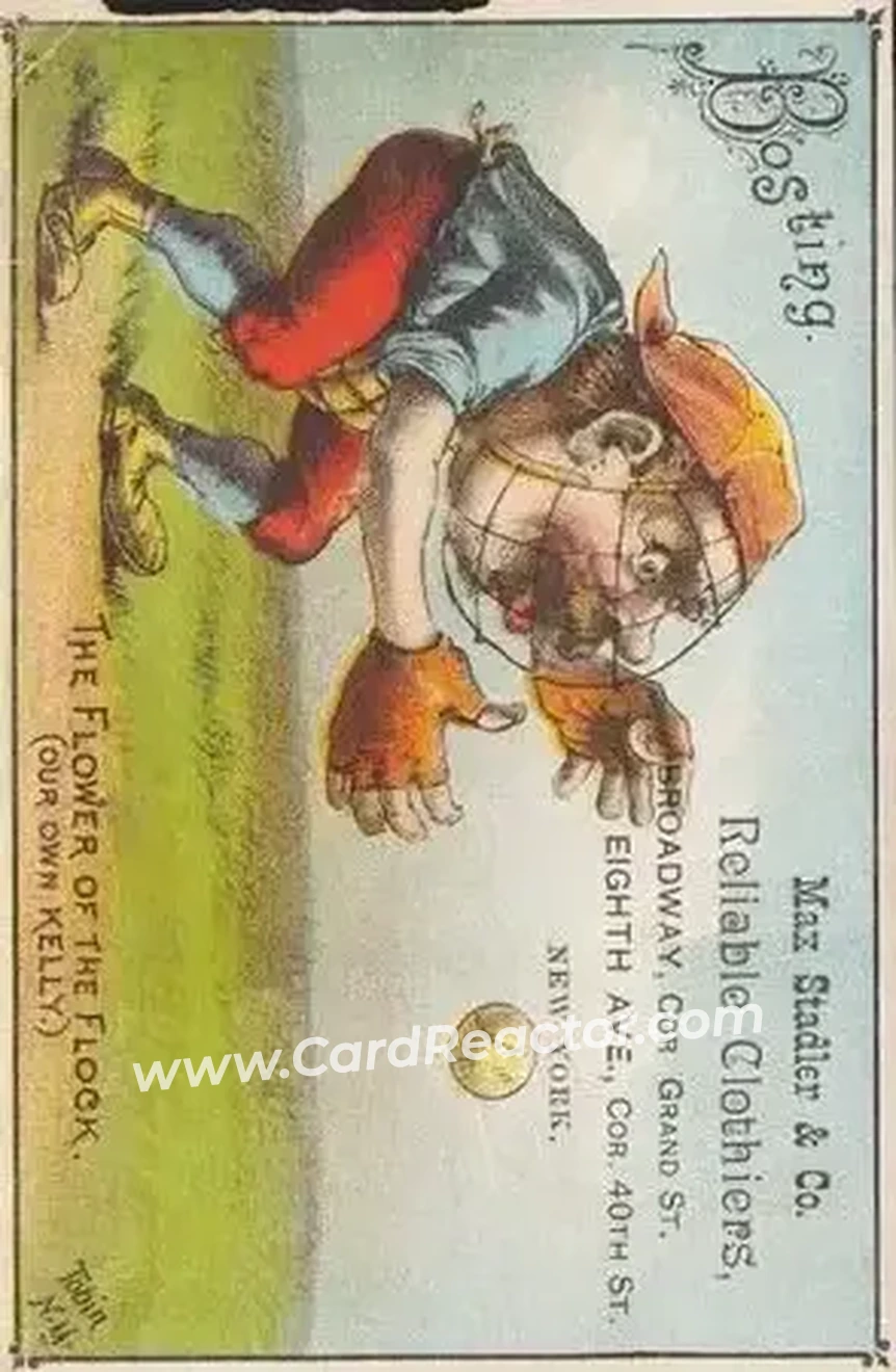 1887 Tobin Lithograph Colors (H804-21) #NNO - King Kelly - Boston Beaneaters
